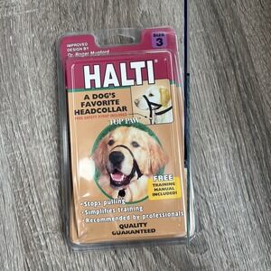 Halti Size 3 Dog Head Collar Top Paw No Pull Training Halter New